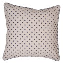 Clayre & Eef Housse de coussin 40x40 cm Beige Coton Myrtilles