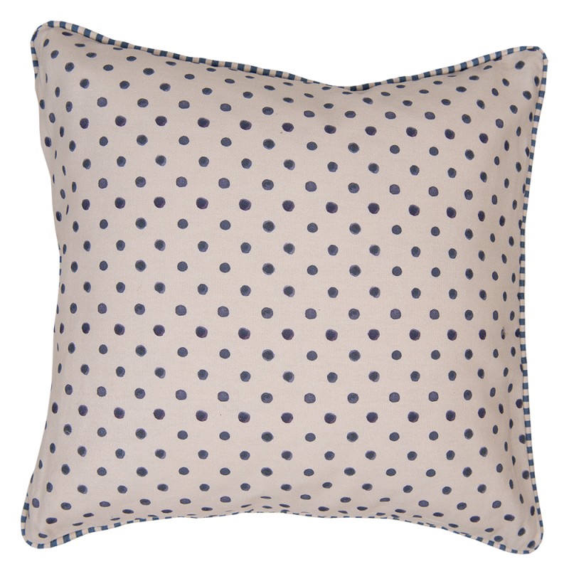 Clayre & Eef Federa per cuscino 40x40 cm Beige Cotone Mirtilli
