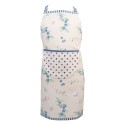 Clayre & Eef Kids' Kitchen Apron 48x56 cm Beige Blue Cotton Blueberries