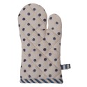 Clayre & Eef Kids' Oven Mitt 12x21 cm Beige Blue Cotton Blueberries