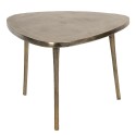 Clayre & Eef Coffee Table 77x77x54 cm Gold colored Aluminium Triangle
