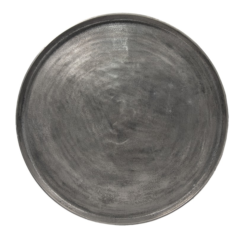 Clayre & Eef Table basse Ø 80x48 cm Couleur argent Aluminium Rond