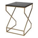 Clayre & Eef Side Table 40x40x55 cm Gold colored Iron Wood Square