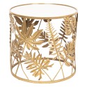 2Clayre & Eef Side Table Ø 50x48 cm Gold colored Metal Rund