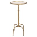 2Clayre & Eef Side Table Ø 40x81 cm Gold colored Metal