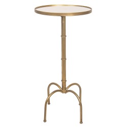 Clayre & Eef Side Table Ø 40*81 cm Golden color Metal