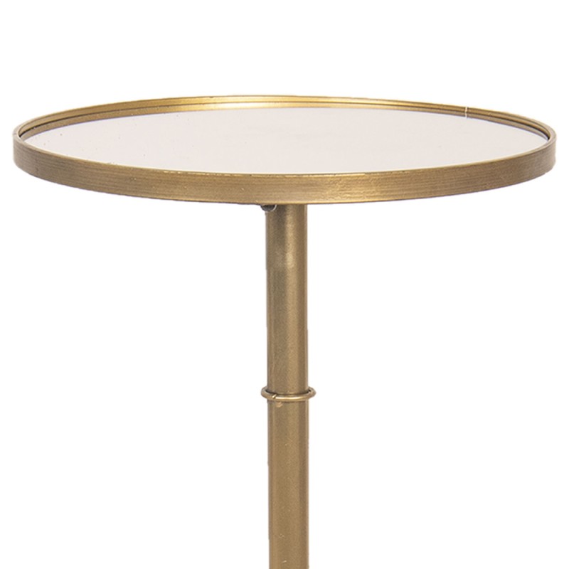 Clayre & Eef Side Table Ø 40x81 cm Gold colored Metal