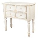 Clayre & Eef Chest of Drawers 87x38x86 cm White Wood Rectangle