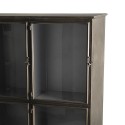 Clayre & Eef Display Cabinet 109x35x154 cm Brown Iron Glass Rectangle
