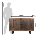 Clayre & Eef TV Cabinet 130x43x85 cm Brown Wood