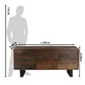Clayre & Eef Sideboard 160x40x76 cm Braun Holz