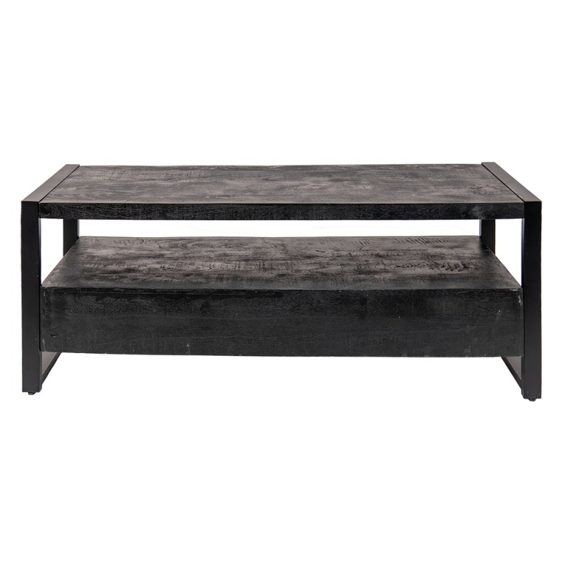 Clayre & Eef TV kast  150x45x60 cm Zwart Hout