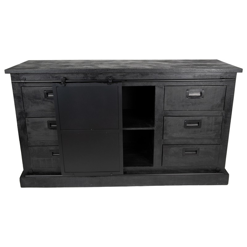 Clayre & Eef Dresser 156x45x90 cm Black Wood Rectangle