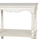 2Clayre & Eef Sidetable 4H0017W 120*50*92 cm White Wood Rectangle