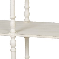 Clayre & Eef Sidetable 4H0017W 120*50*92 cm White Wood Rectangle