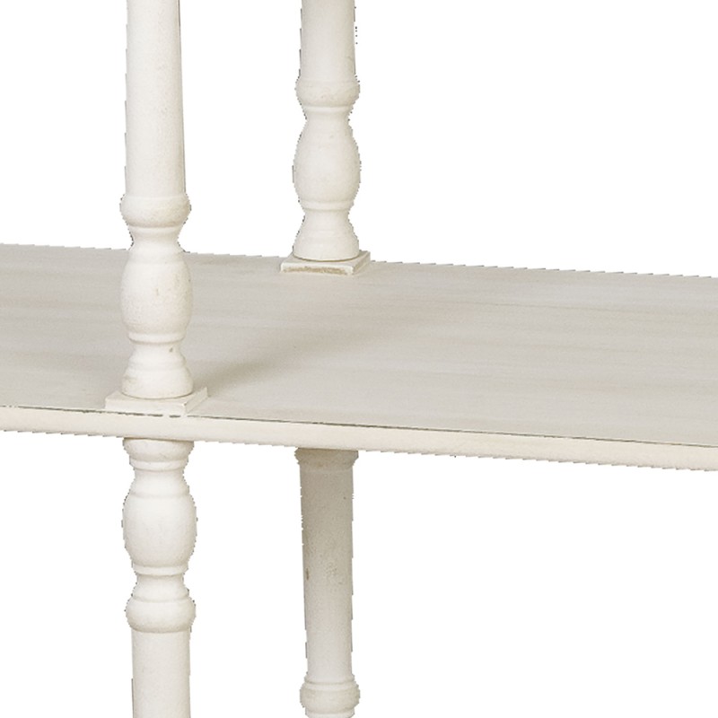 2Clayre & Eef Sidetable 4H0017W 120*50*92 cm White Wood Rectangle