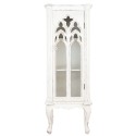 2Clayre & Eef Cabinet 49x35x138 cm White Wood Glass