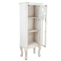 2Clayre & Eef Cabinet 49x35x138 cm White Wood Glass
