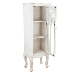 Clayre & Eef Bookcase 49*35*138 cm White Wood Glass