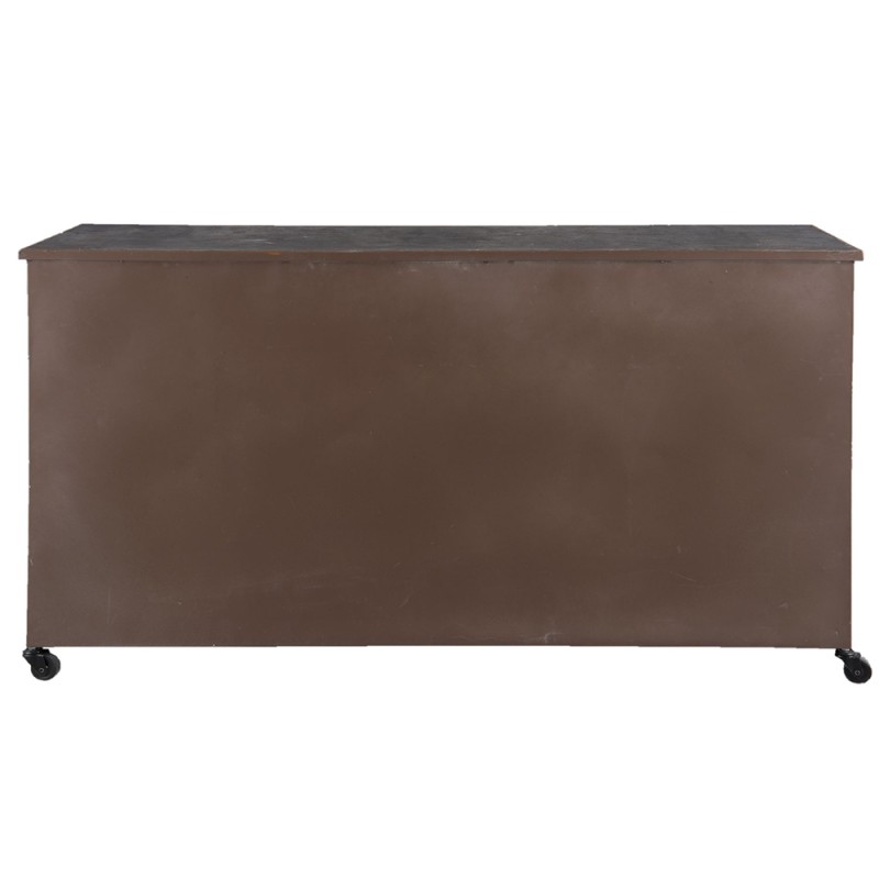 Clayre & Eef Chest of Drawers 152x44x86 cm Brown Iron Rectangle