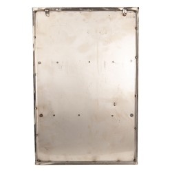 Clayre & Eef Wall Cupboard 49*19*75 cm Brown Metal Glass