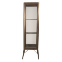 2Clayre & Eef Display Cabinet 46*37*170 cm Brown Iron Glass