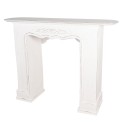 Clayre & Eef Fireplace Surround 125x28x101 cm White Wood Rectangle
