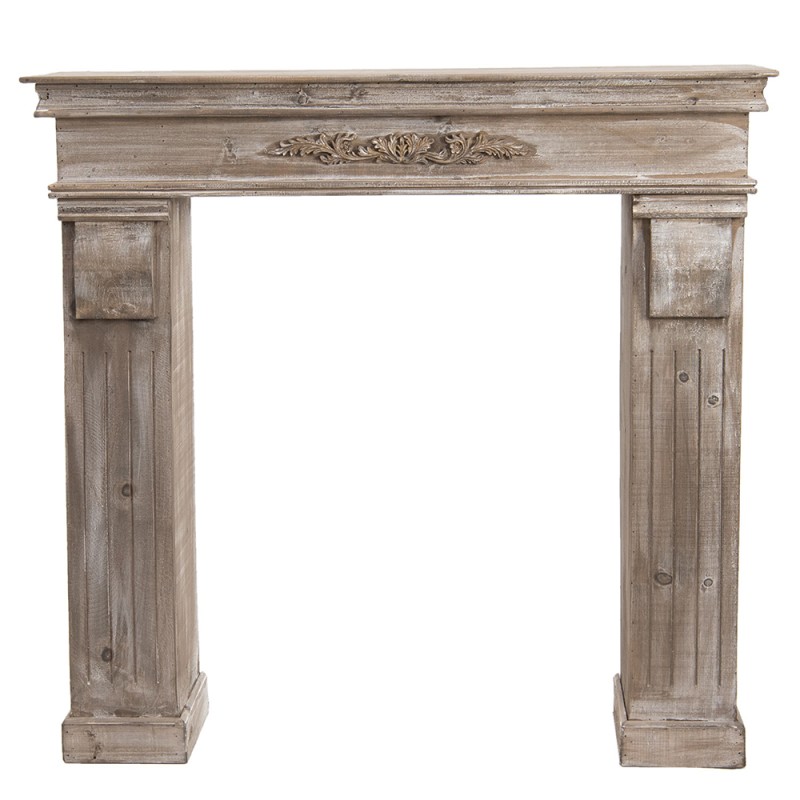 Clayre & Eef Fireplace Surround 100*22*99 cm Brown Wood