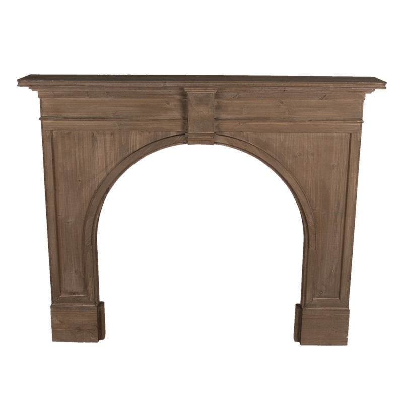Clayre & Eef Fireplace Surround 130x21x104 cm Brown Wood