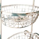 2Clayre & Eef Basket Rack 41x38x112 cm White Iron