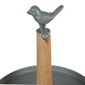Clayre & Eef 2-Tiered Stand Ø 30x36 cm Grey Iron Bird