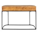Clayre & Eef Side Table 120x33x81 cm Brown Black Iron Wood