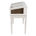 Clayre & Eef Display Cabinet 80x46x85 cm White Wood Glass