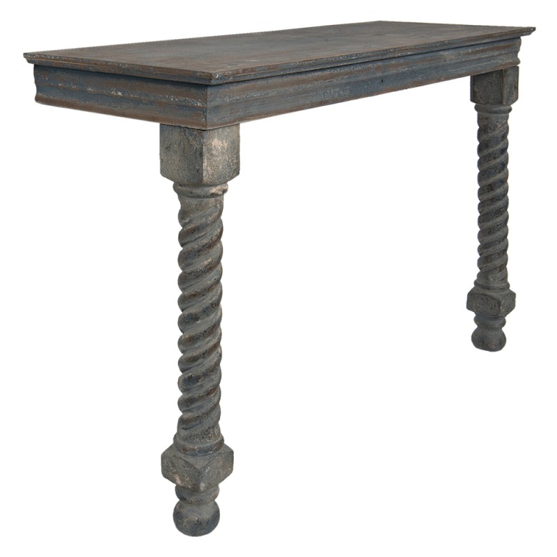 Clayre & Eef Side Table 123x41x83 cm Brown Blue Wood