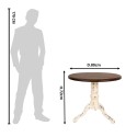 Clayre & Eef Side Table Ø 80x72 cm Brown Wood Round
