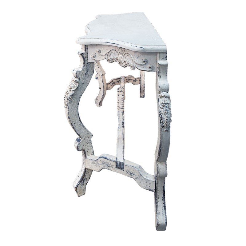 Clayre & Eef Side Table 170x52x82 cm White Wood