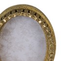 Clayre & Eef Photo Frame 10x15 cm Gold colored Plastic Oval