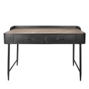 2Clayre & Eef Desk 134x65x86 cm Black Wood Metal