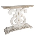 2Clayre & Eef Sidetable 110x36x91 cm Wit Hout