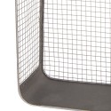 Clayre & Eef Wall Rack 28x15x57 cm Grey Iron Rectangle