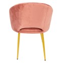 Clayre & Eef Dining Chair 58x65x85 cm Pink Iron Textile