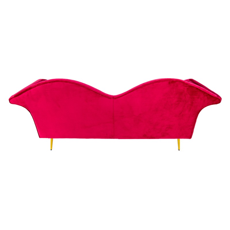 Clayre & Eef Bench 3-seater 3-Zits Red Wood