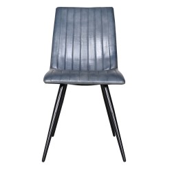 Clayre & Eef Chair Grey Blue