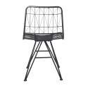 2Clayre & Eef Chair 49x49x85 cm Black