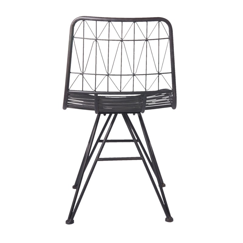Clayre & Eef Chair 49x49x85 cm Black