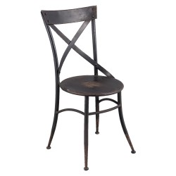 Clayre & Eef Chair 41*41*88 cm Black
