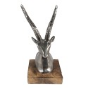 Clayre & Eef Statuetta Cervo 18 cm Color argento Alluminio