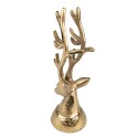 Clayre & Eef Statuetta Cervo 17 cm Color oro Alluminio
