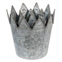 Clayre & Eef Plant Holder Ø 29 Ø 25 Ø 21 cm Grey Metal