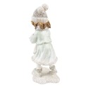 Clayre & Eef Figur Kind 19 cm Weiß Polyresin